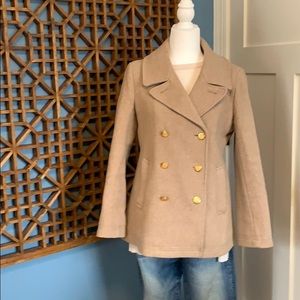 J Crew stadium cloth pea coat